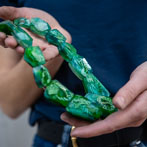 Holly Clifford at work. Yorkshire Artspace 2020